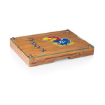 Kansas Jayhawks - Concerto Glass Top Cheese Cutting Board & Tools Set