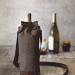 Waxed Canvas Wine Tote