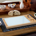 Tampa Bay Rays Baseball Diamond - Icon Glass Top Cutting Board & Knife Set