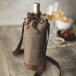 Waxed Canvas Wine Tote