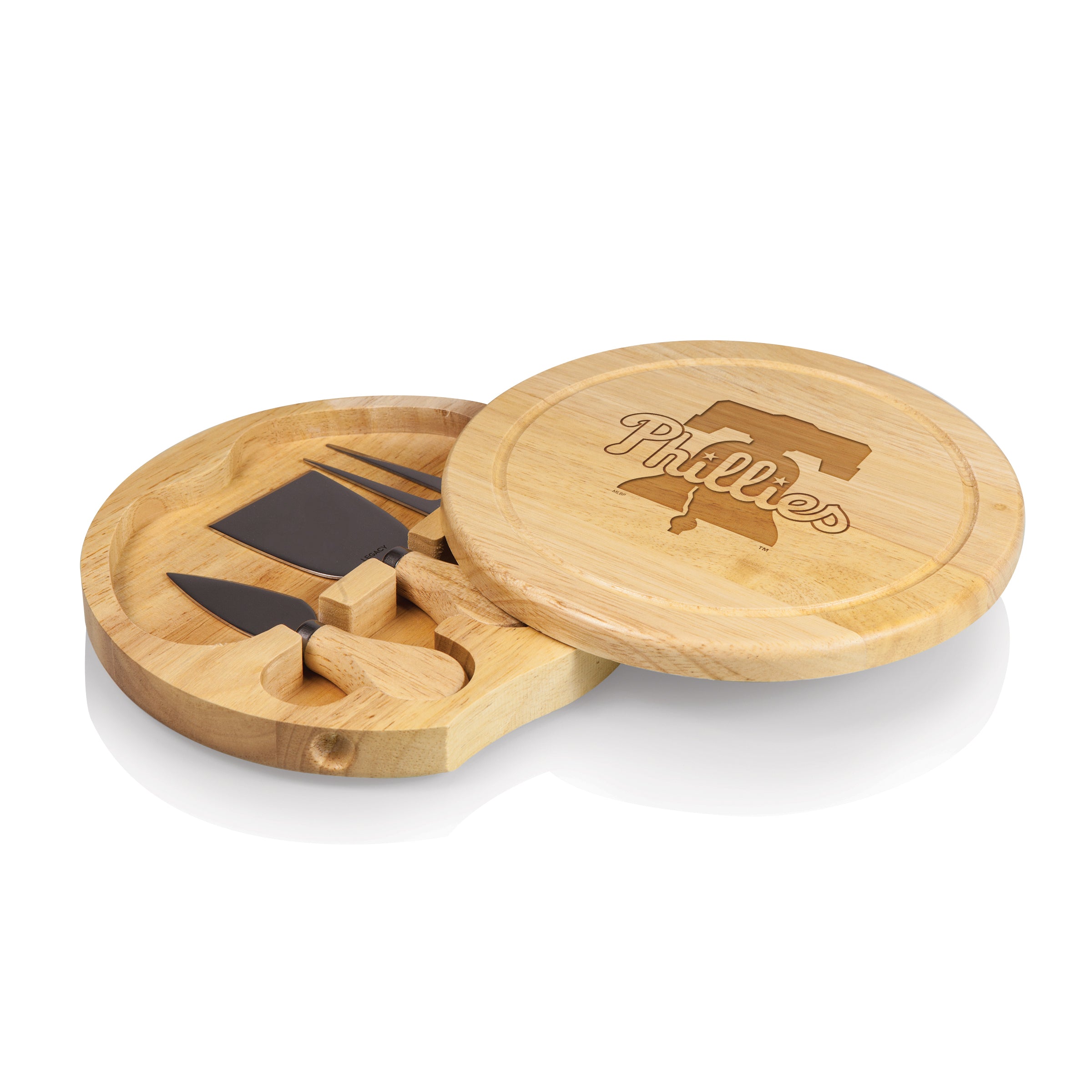 Philadelphia Phillies - Brie Cheese Cutting Board & Tools Set