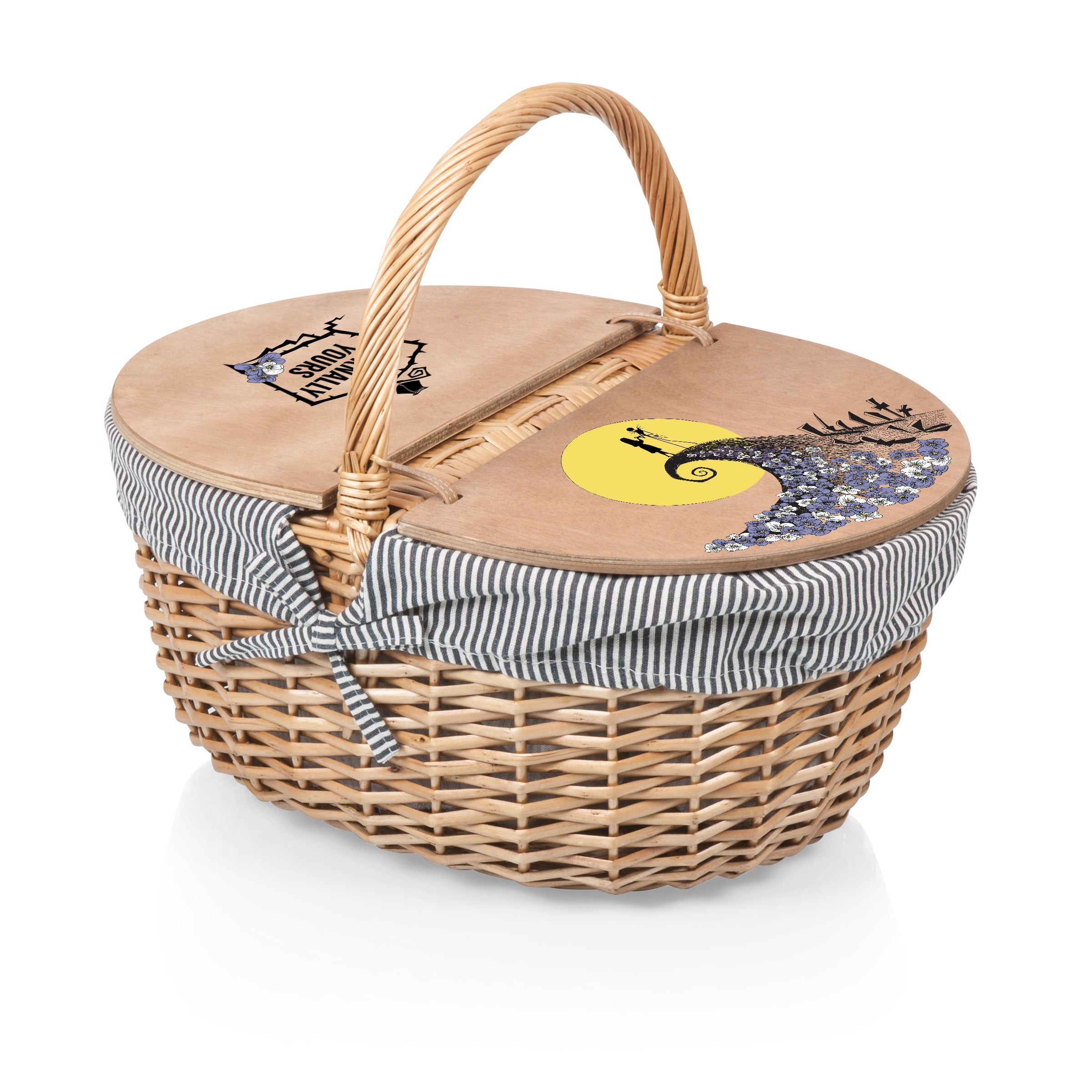 Nightmare Before Christmas Jack & Sally - Country Picnic Basket