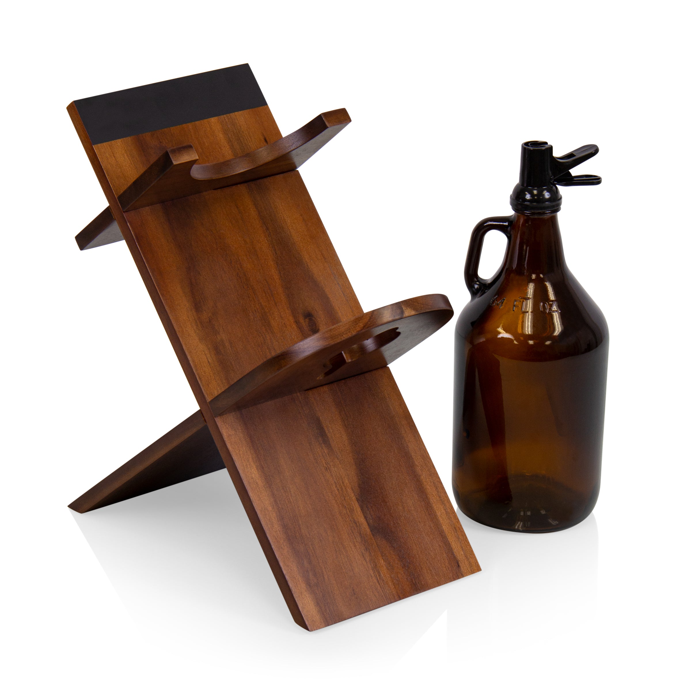 Growler Stand with 64oz Glass Growler