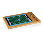 Rhode Island Rams - Icon Glass Top Cutting Board & Knife Set