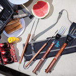 Rhode Island Rams - 3-Piece BBQ Tote & Grill Set