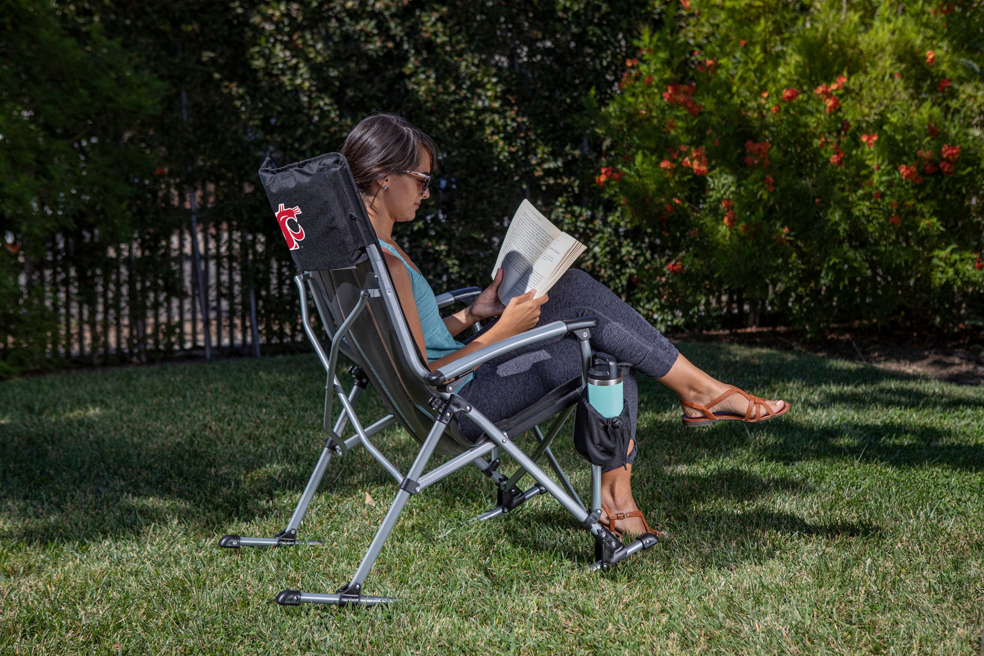 Washington State Cougars - Outdoor Rocking Camp Chair