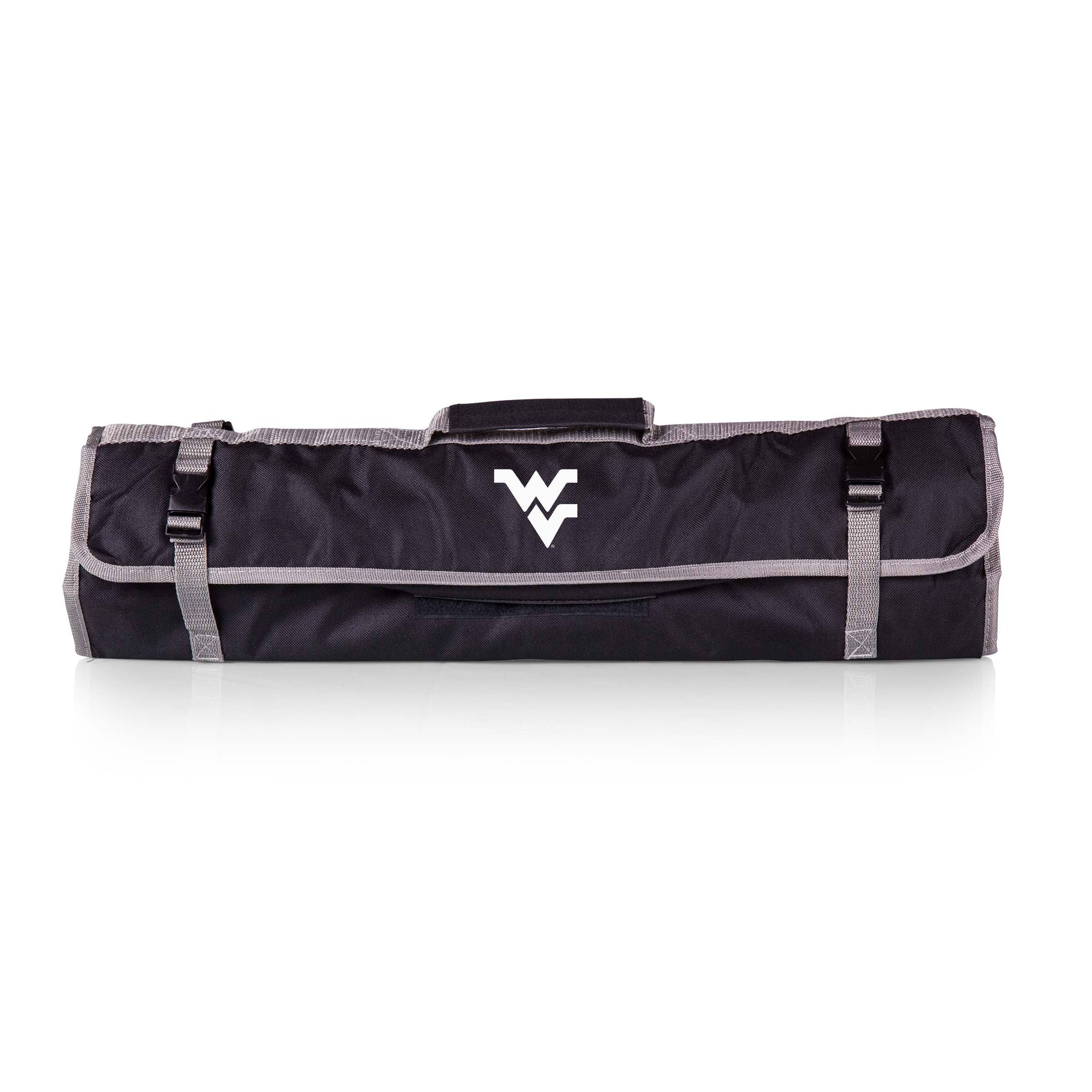 West Virginia Mountaineers - 3-Piece BBQ Tote & Grill Set