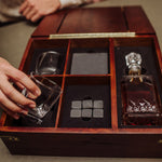 Whiskey Box Gift Set with Decanter