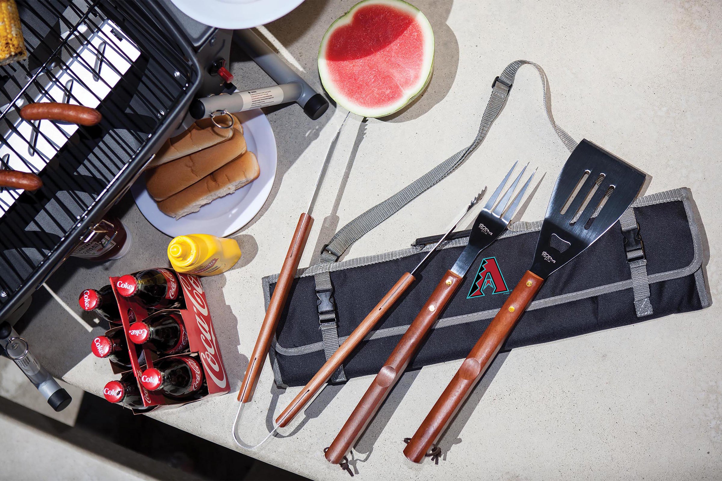 Arizona Diamondbacks - 3-Piece BBQ Tote & Grill Set