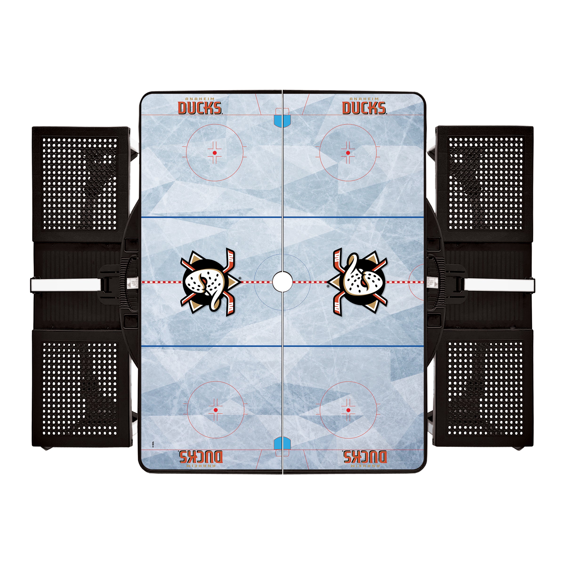 Anaheim Ducks Hockey Rink - Picnic Table Portable Folding Table with Seats