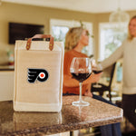 Philadelphia Flyers - Pinot Jute 2 Bottle Insulated Wine Bag
