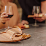 Heart Shaped Wine Appetizer Plate Set of 4