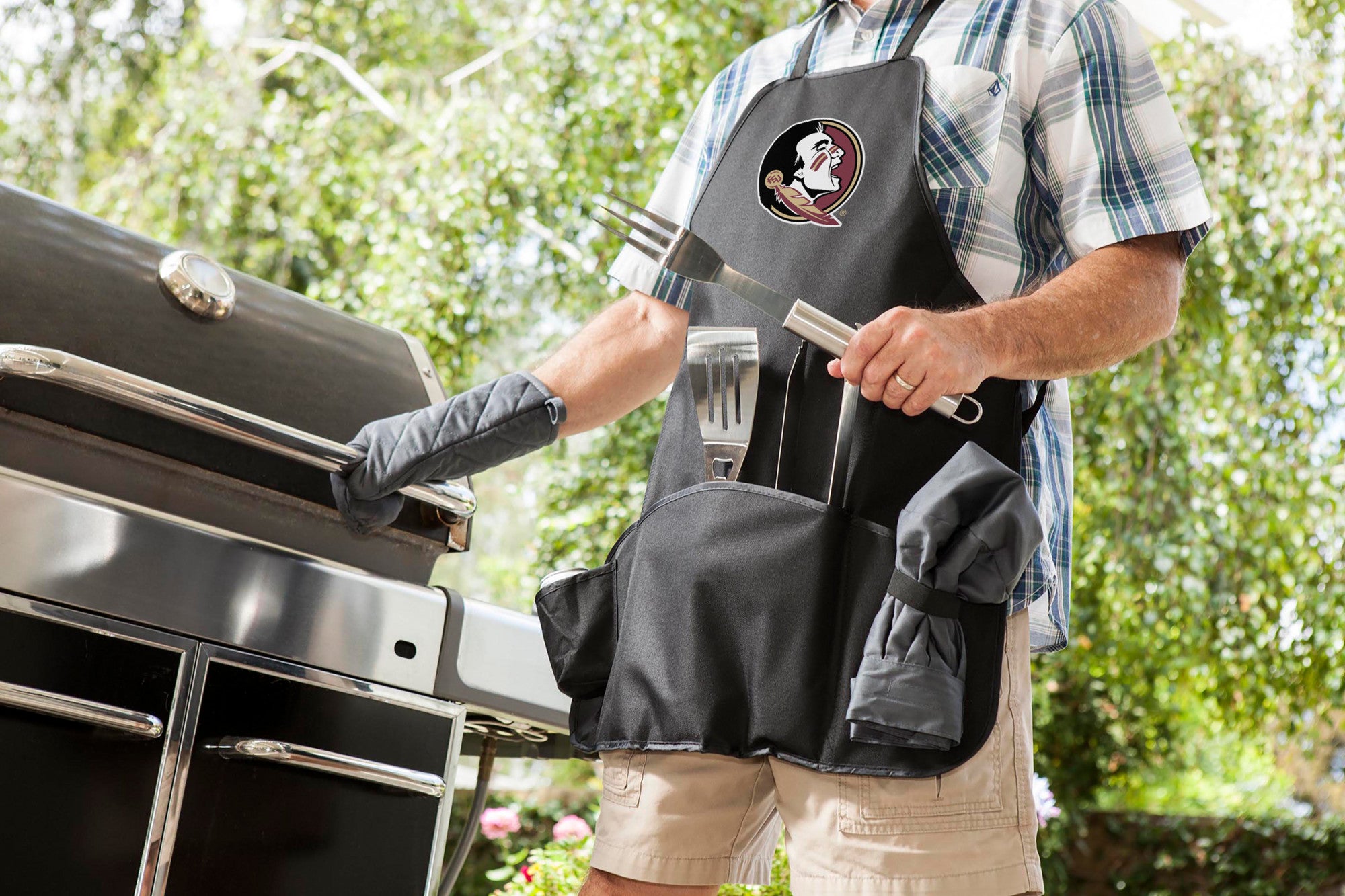 Florida State Seminoles - BBQ Apron Tote Pro Grill Set