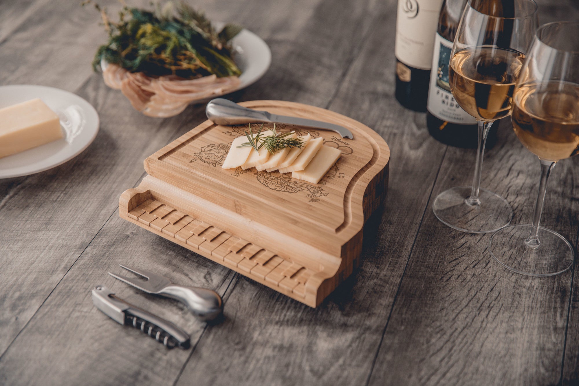 Disney 100 - Piano Cheese Cutting Board & Tools Set