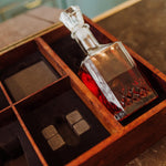 Whiskey Box Gift Set with Decanter