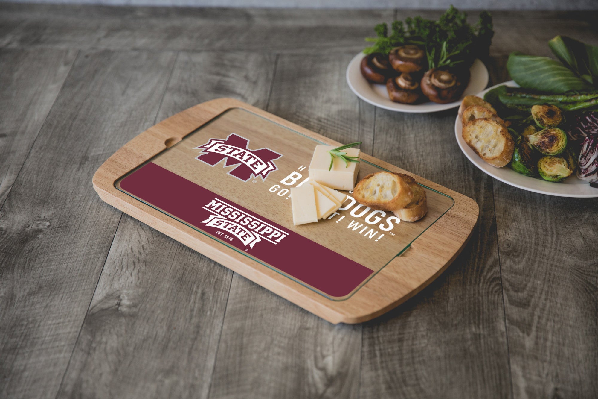 Mississippi State Bulldogs - Billboard Glass Top Serving Tray