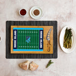 Rhode Island Rams - Icon Glass Top Cutting Board & Knife Set