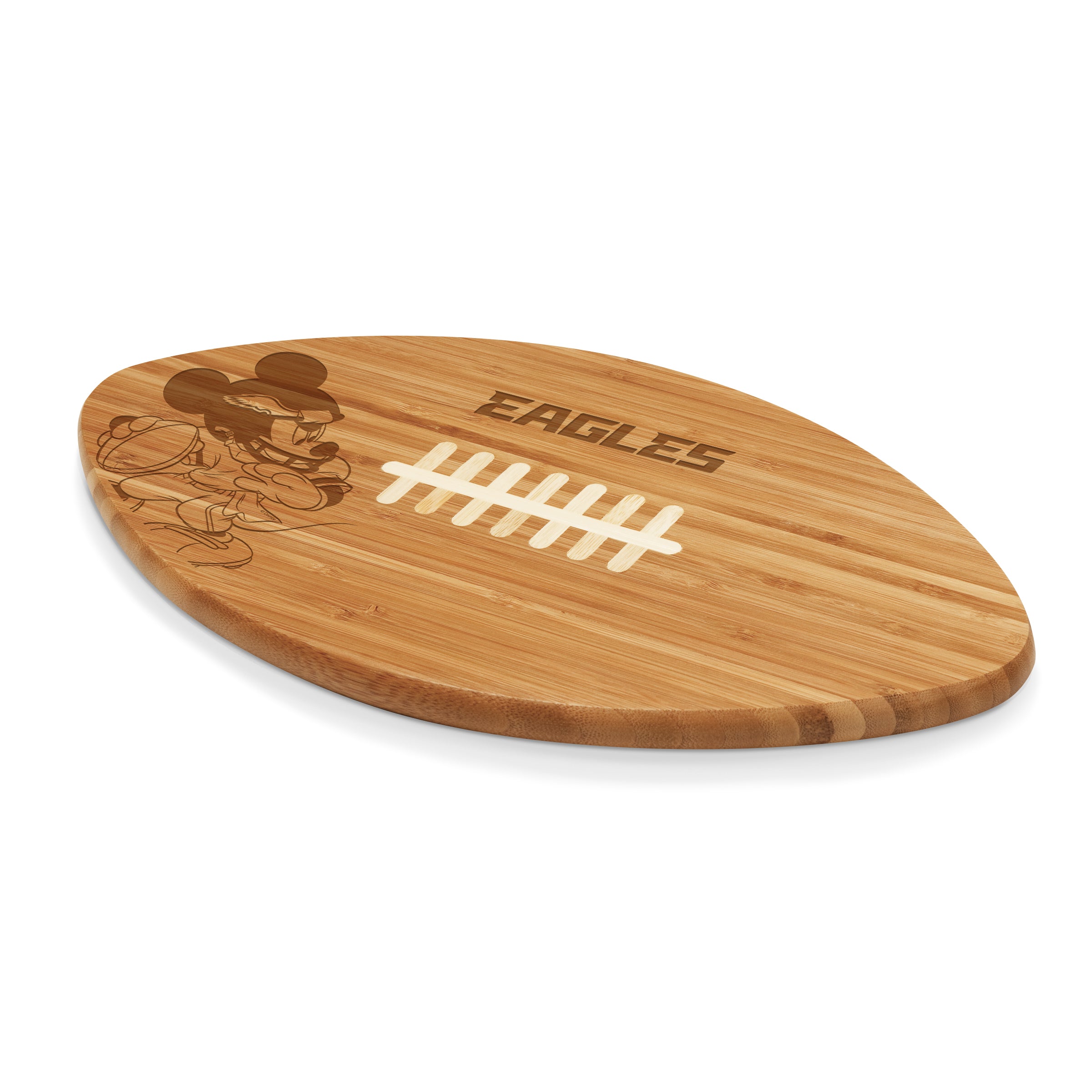 Philadelphia Eagles Mickey Mouse - Touchdown! Football Cutting Board & Serving Tray