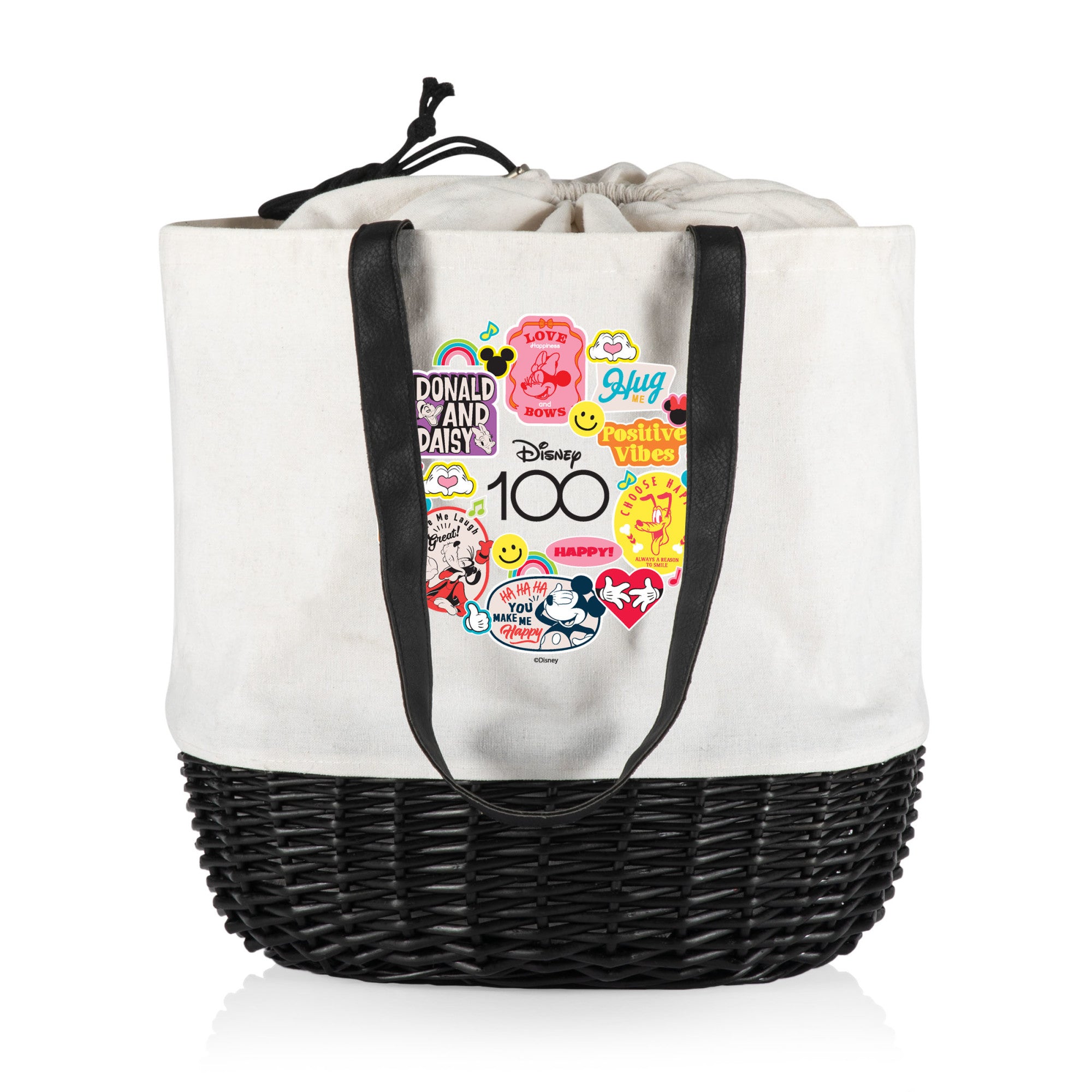 Disney 100 - Coronado Canvas and Willow Basket Tote