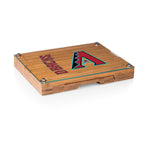 Arizona Diamondbacks - Concerto Glass Top Cheese Cutting Board & Tools Set