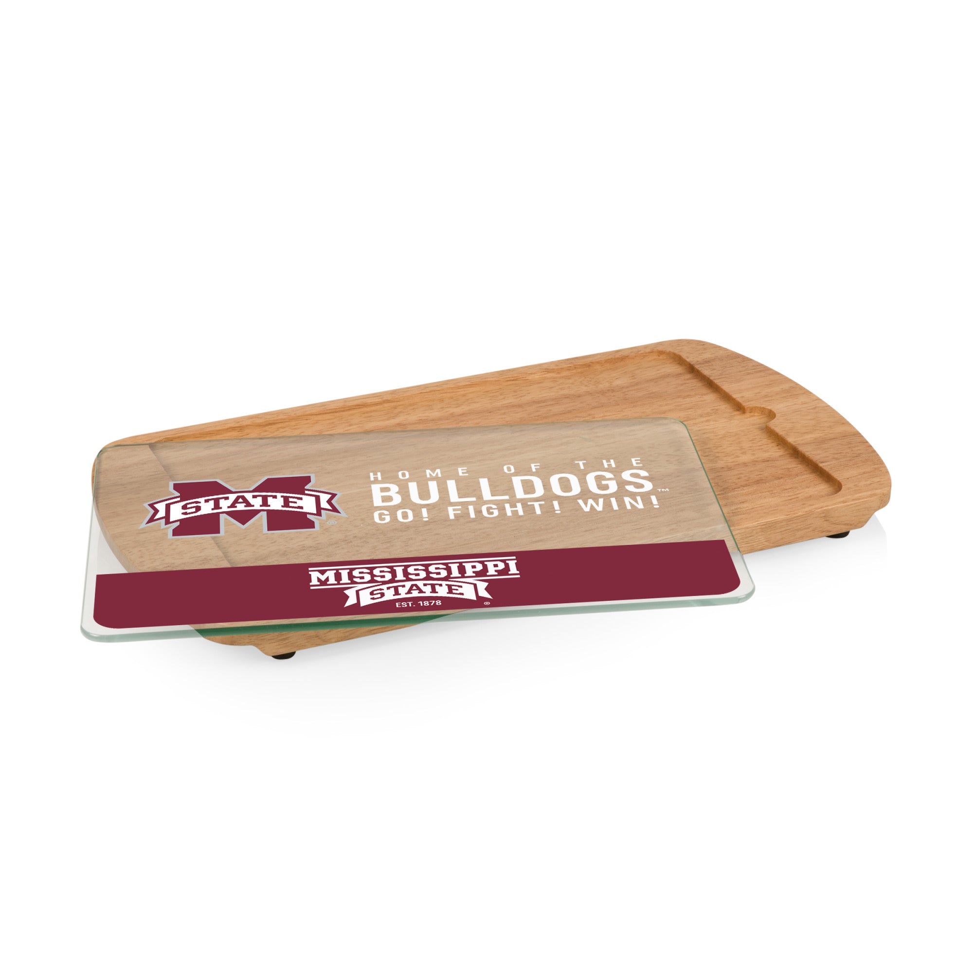Mississippi State Bulldogs - Billboard Glass Top Serving Tray