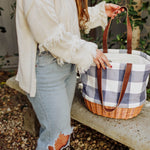 Coronado Canvas and Willow Basket Tote