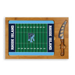 Rhode Island Rams - Icon Glass Top Cutting Board & Knife Set