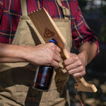 Superman - Hardwood BBQ Grill Scraper with Bottle Opener
