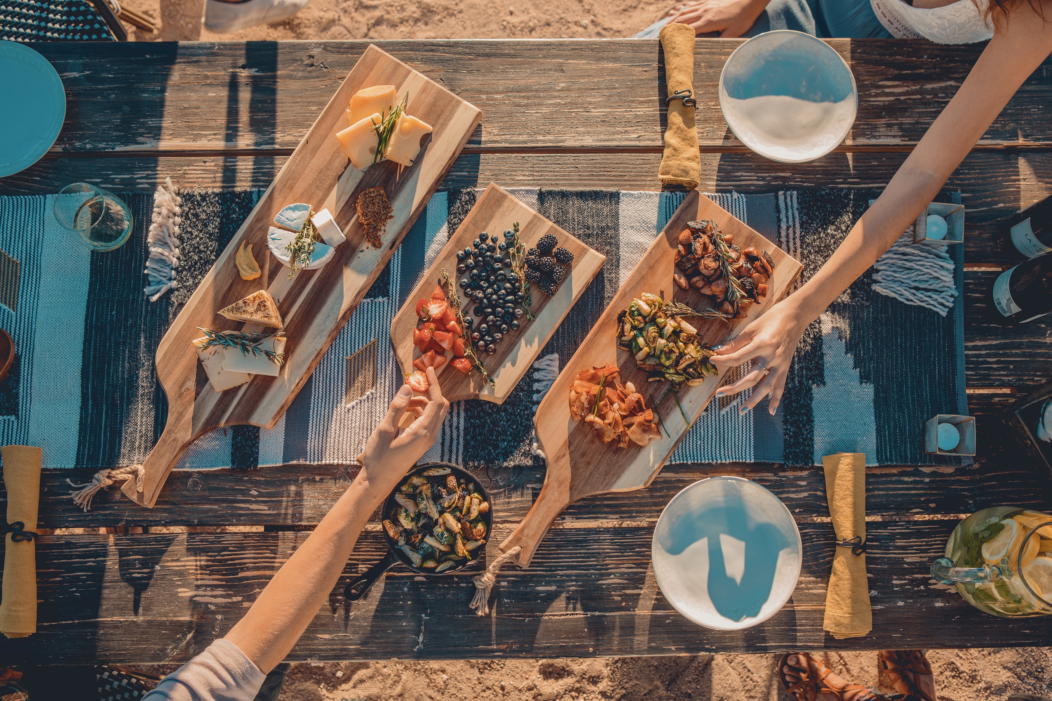 Set of 3 Artisan Serving Planks (18", 24", 30")