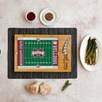 Mississippi State Bulldogs - Icon Glass Top Cutting Board & Knife Set