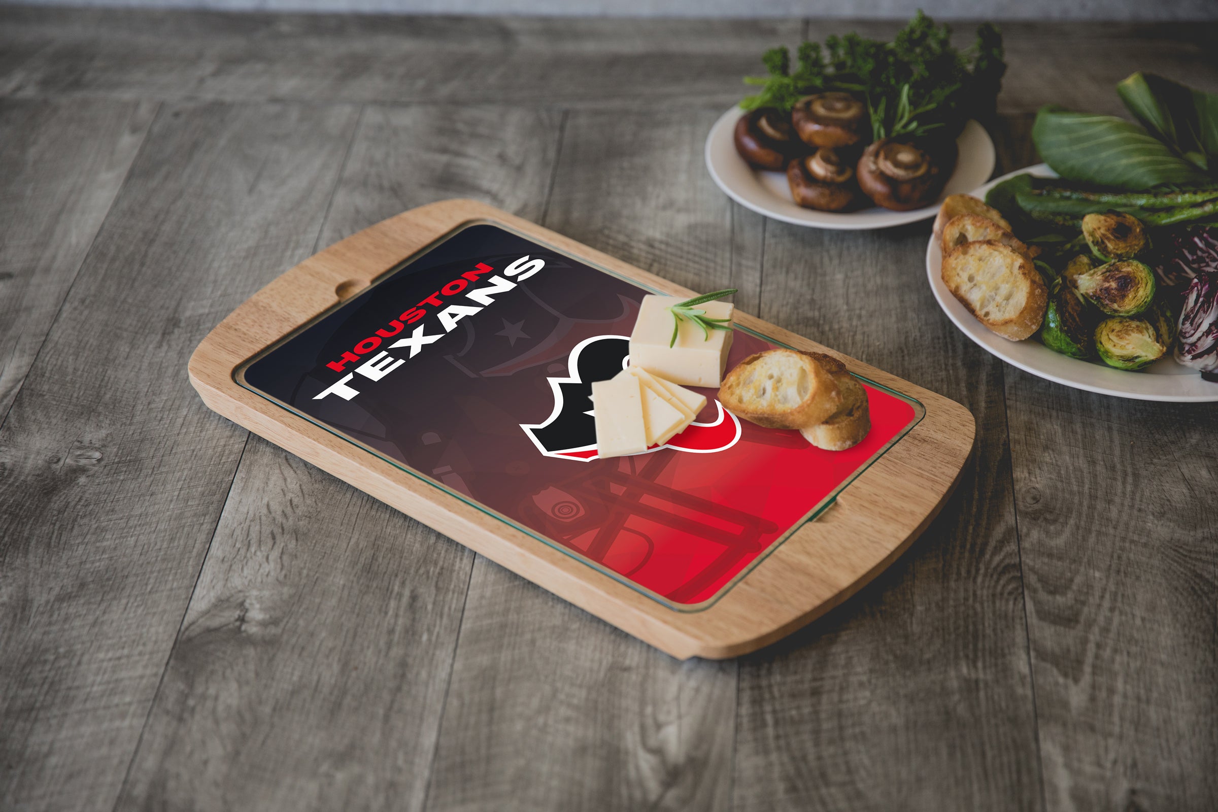 Houston Texans - Billboard Glass Top Serving Tray