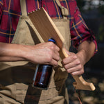Hardwood BBQ Grill Scraper with Bottle Opener