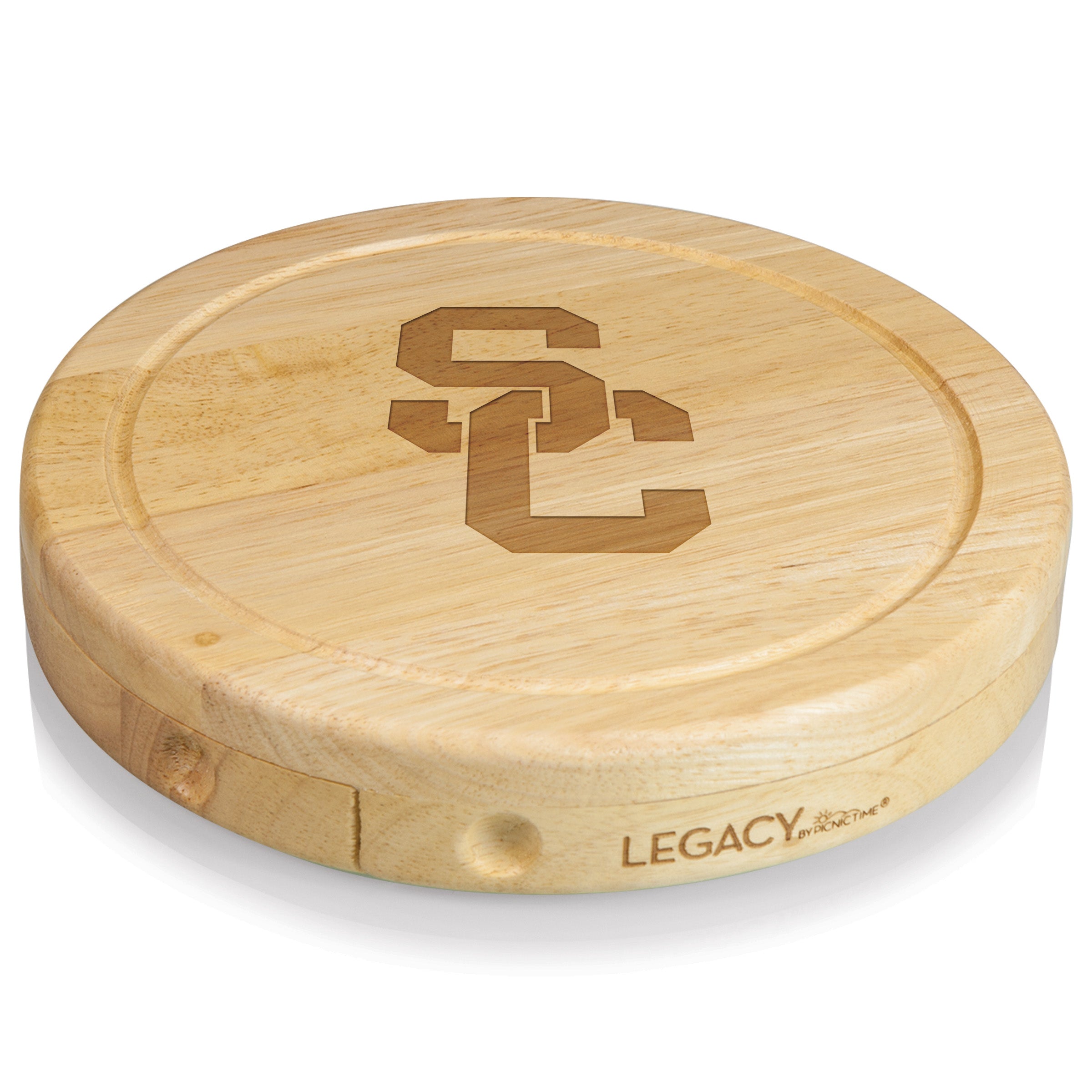 USC Trojans - Brie Cheese Cutting Board & Tools Set