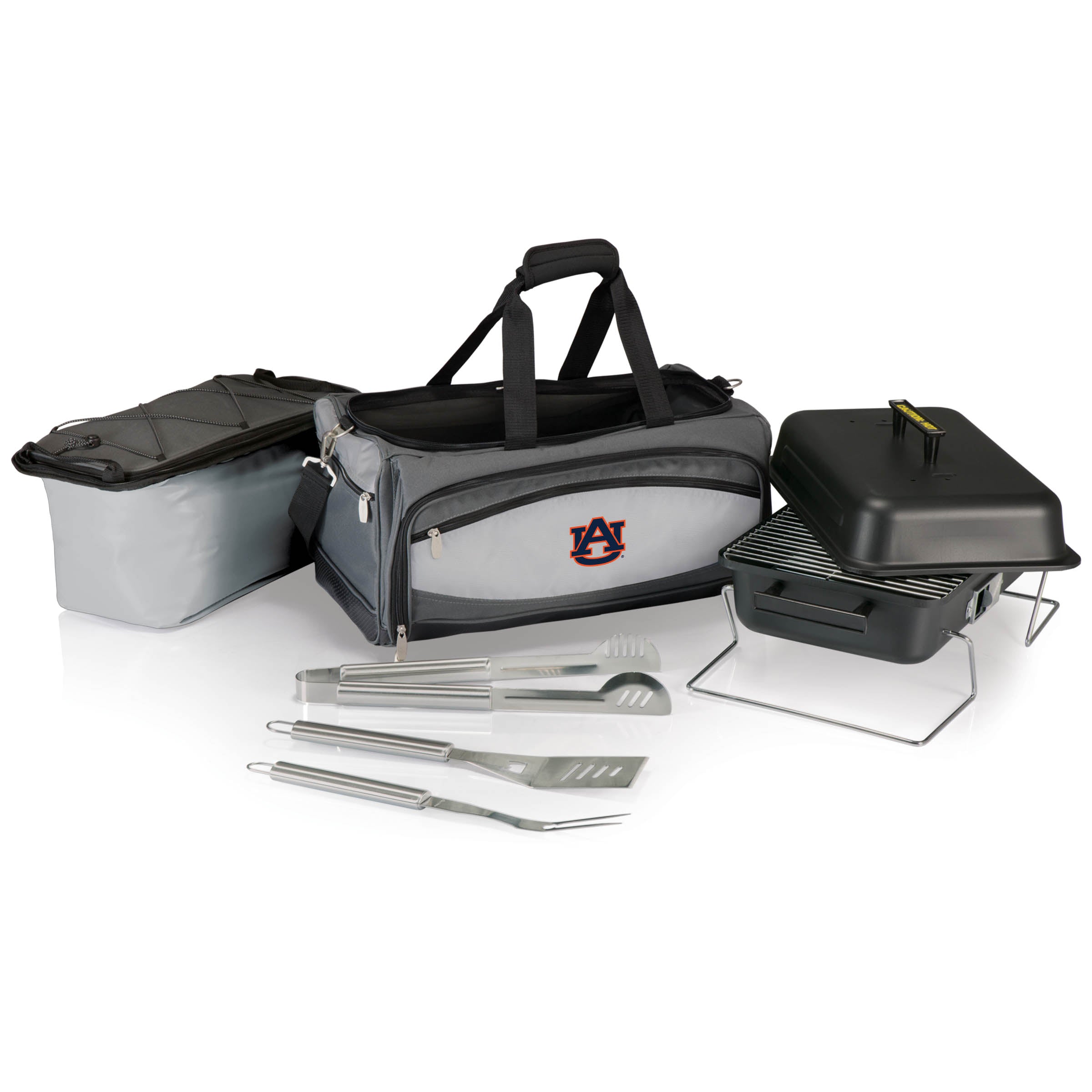 Auburn Tigers - Buccaneer Portable Charcoal Grill & Cooler Tote