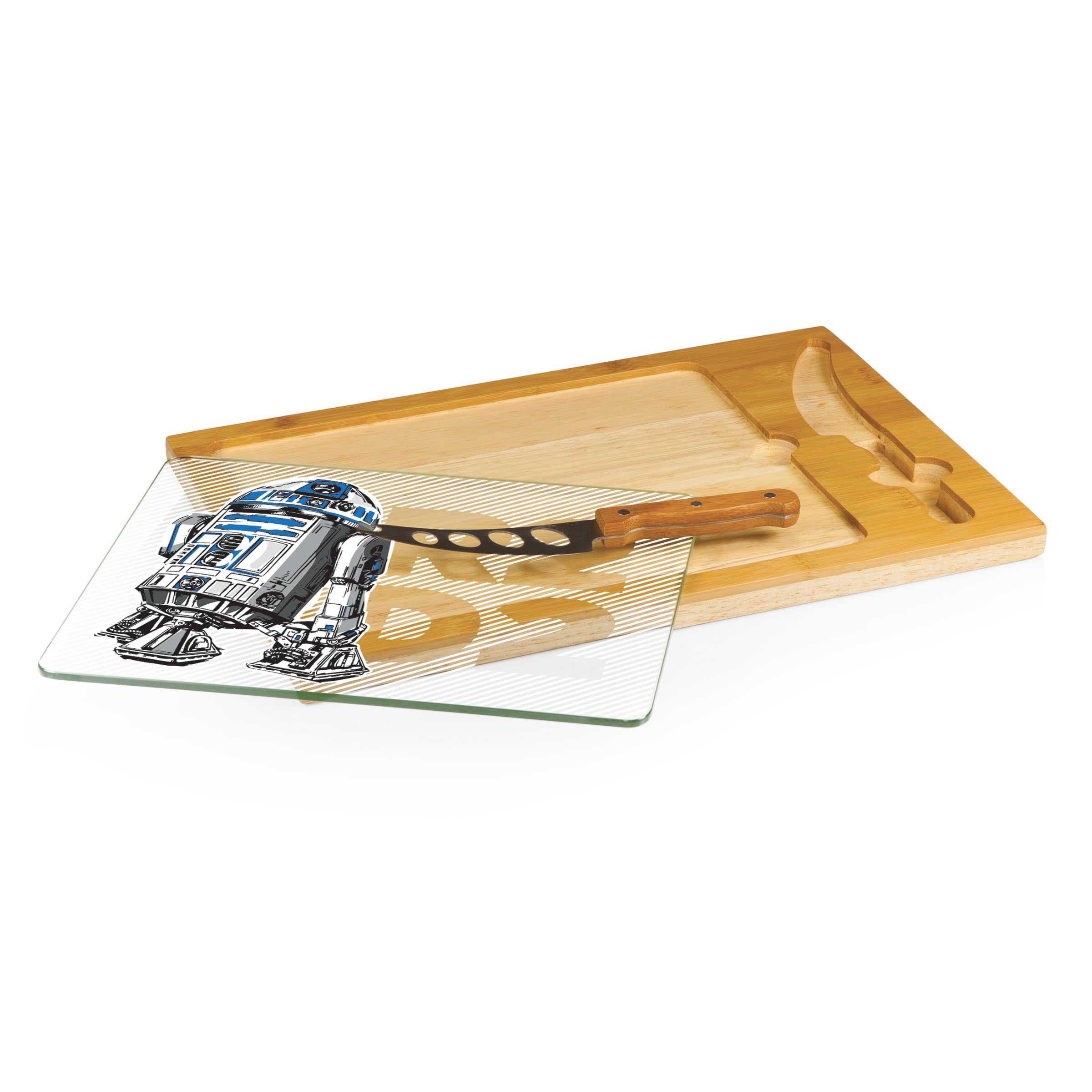 Star Wars R2-D2 - Icon Glass Top Cutting Board & Knife Set