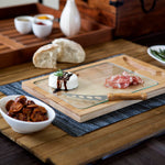 Minnesota Wild Hockey Rink - Icon Glass Top Cutting Board & Knife Set