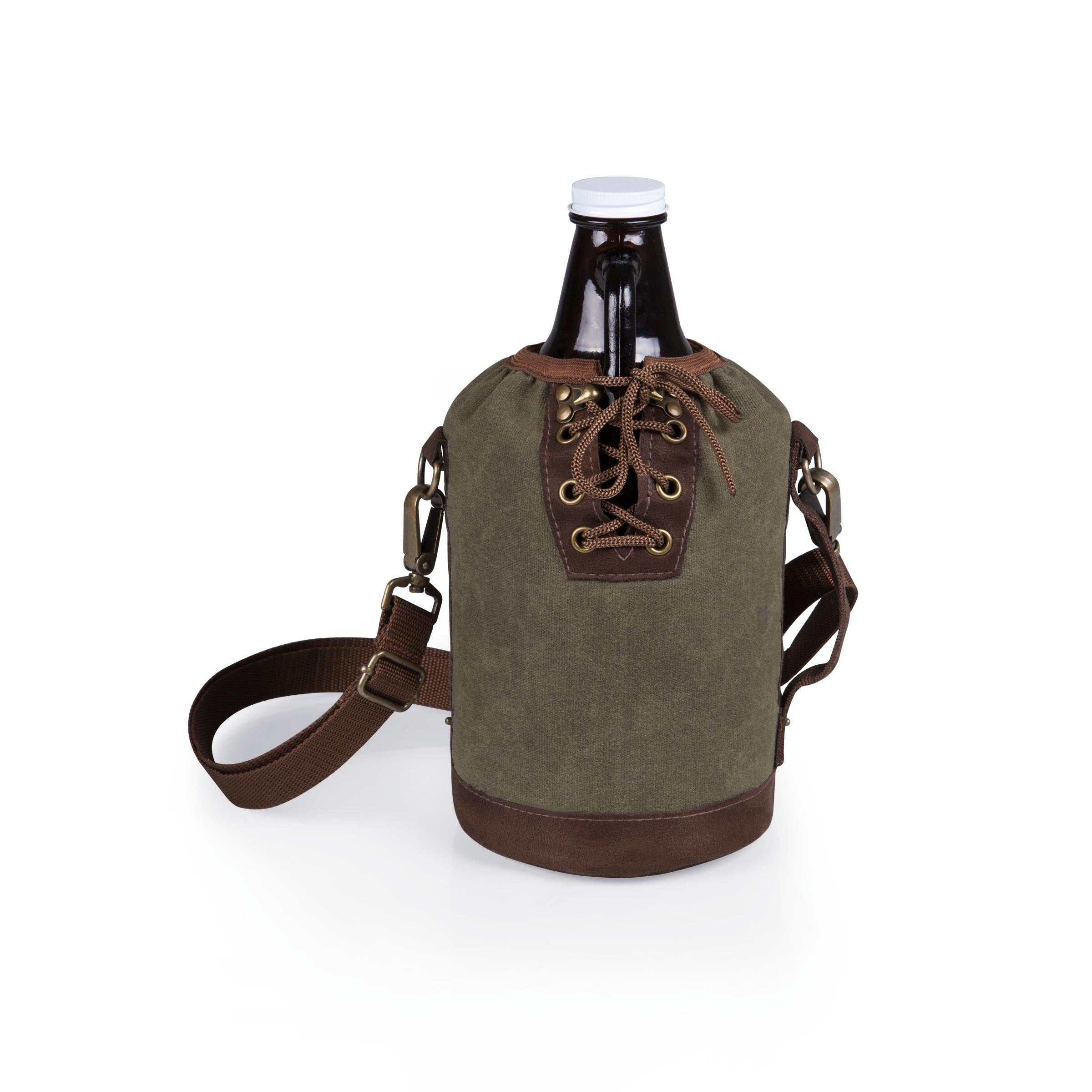 Insulated Growler Tote with 64 oz. Glass Growler