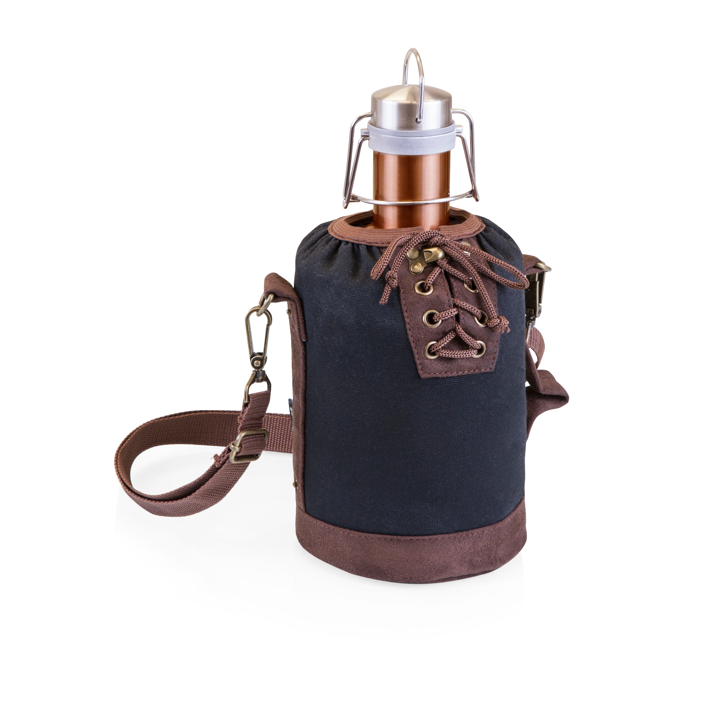 Insulated Growler Tote with Copper 64 oz. Stainless Steel Growler