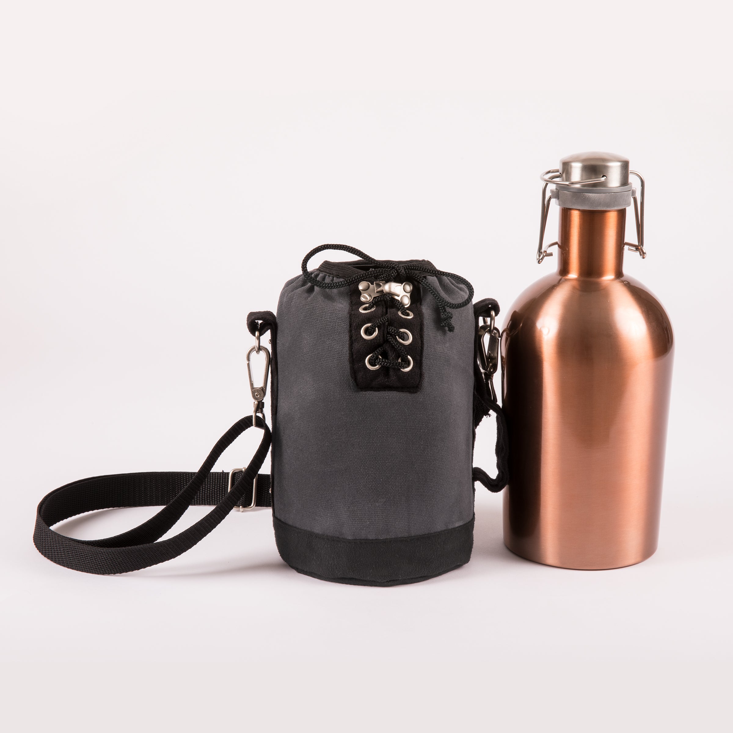 Insulated Growler Tote with Copper 64 oz. Stainless Steel Growler
