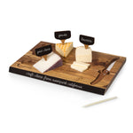 Rhode Island Rams - Delio Acacia Cheese Cutting Board & Tools Set