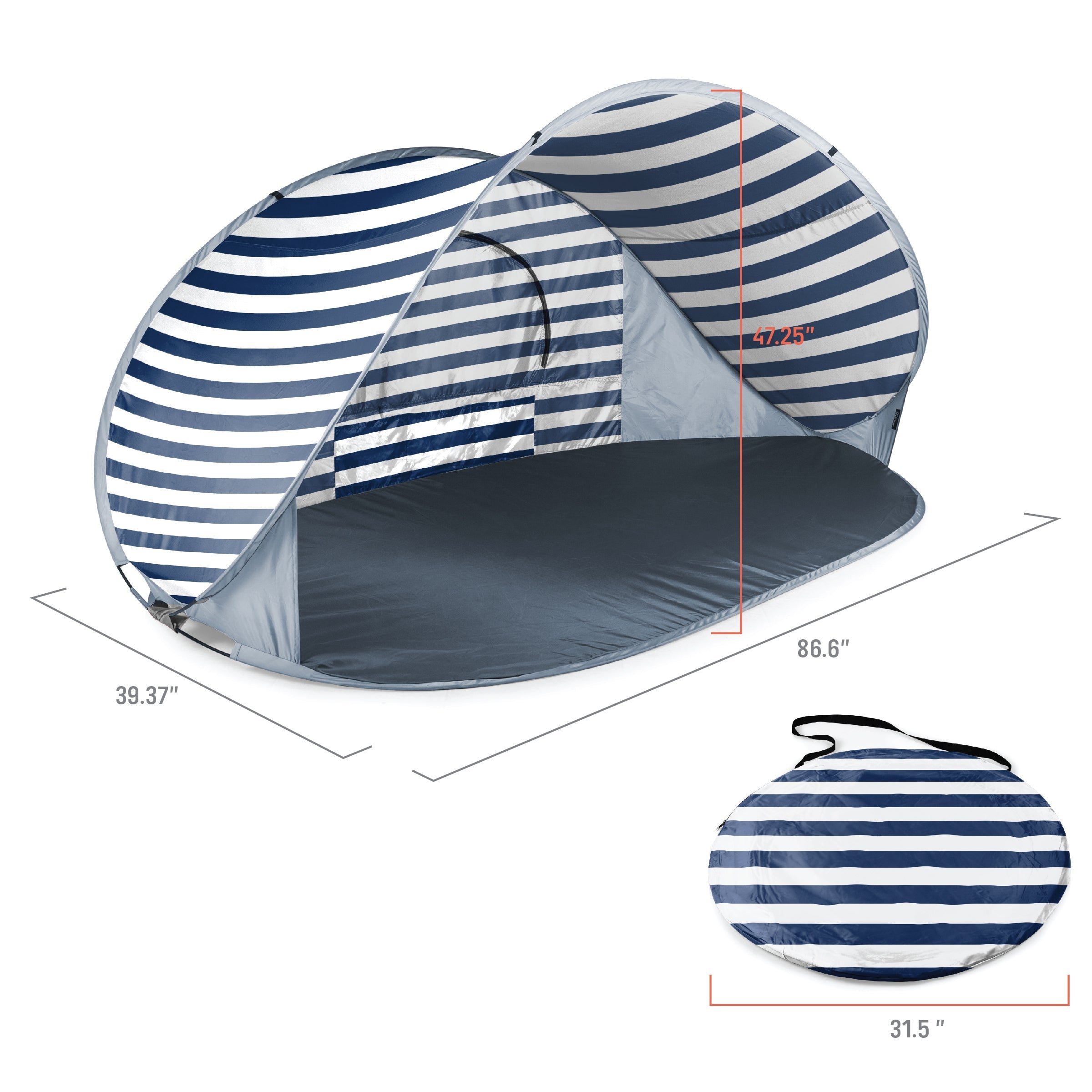 Beach Sayings All I Need is Vitamin Sea - Manta Portable Beach Tent