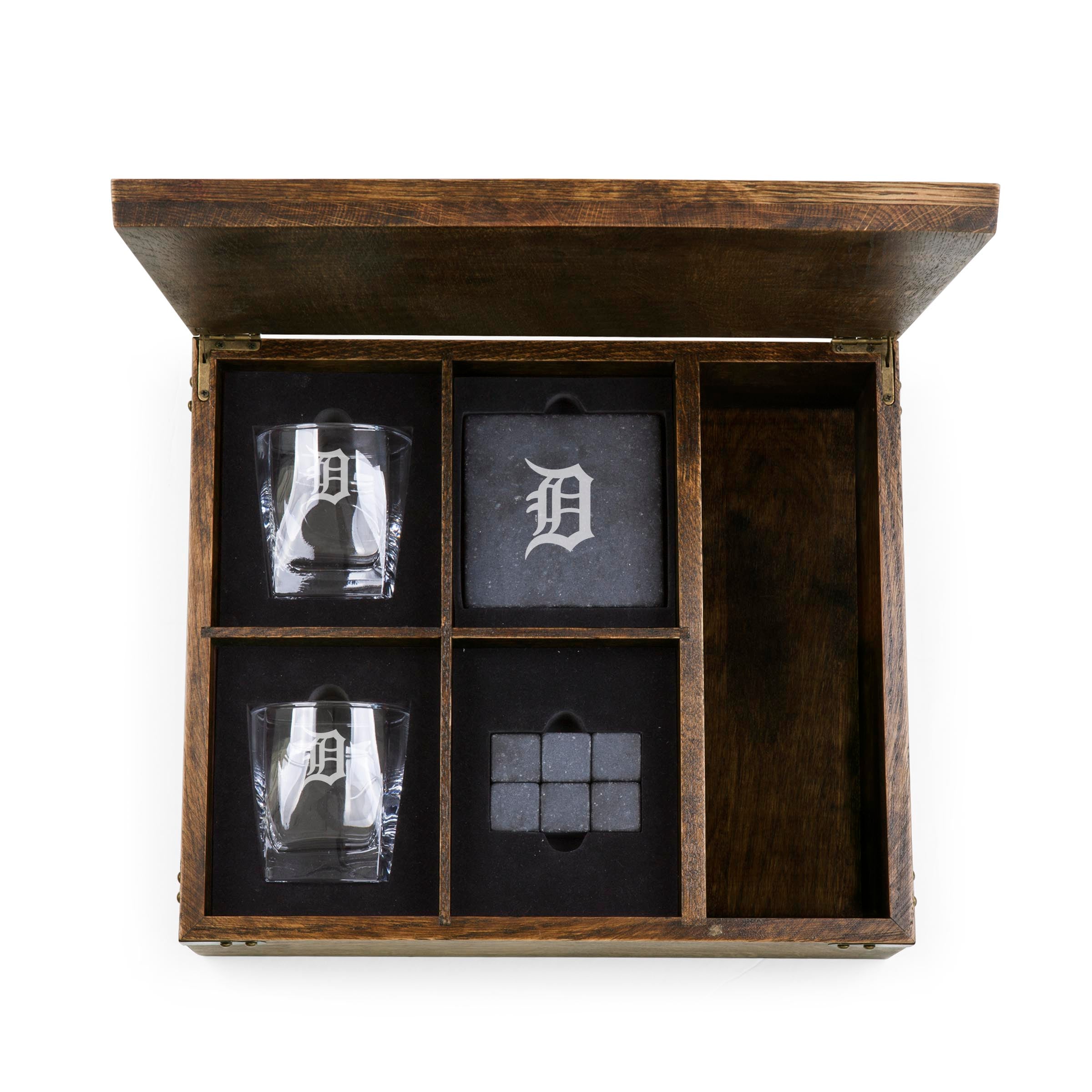 Detroit Tigers - Whiskey Box Gift Set