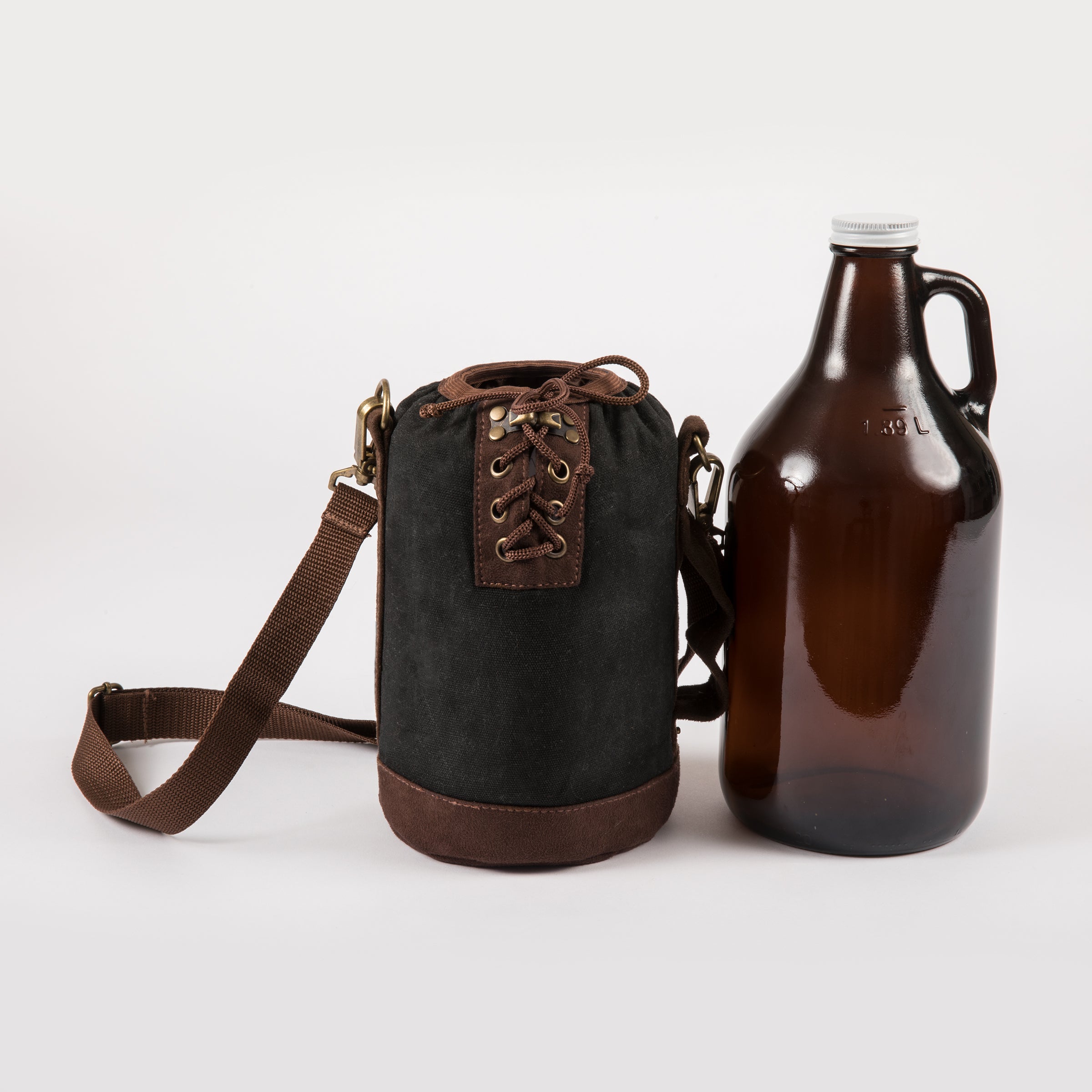 Insulated Growler Tote with 64 oz. Glass Growler