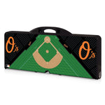Baltimore Orioles Baseball Diamond - Picnic Table Portable Folding Table with Seats