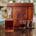 Whiskey Box Gift Set with Decanter