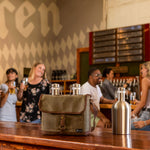 Insulated Double Growler Tote with 64 oz. Stainless Steel Growlers
