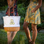 App State Mountaineers - Coronado Canvas and Willow Basket Tote