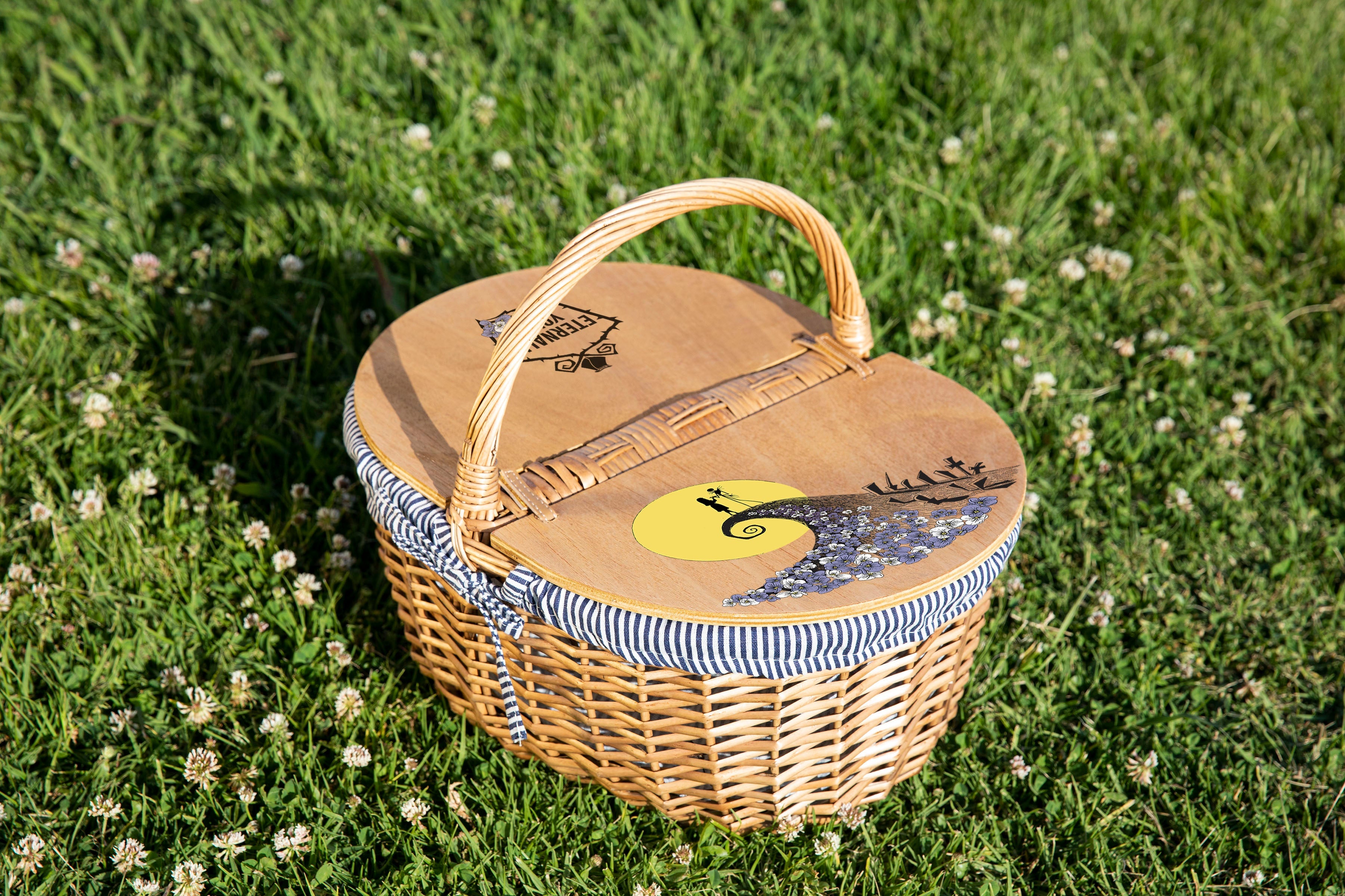 Nightmare Before Christmas Jack & Sally - Country Picnic Basket