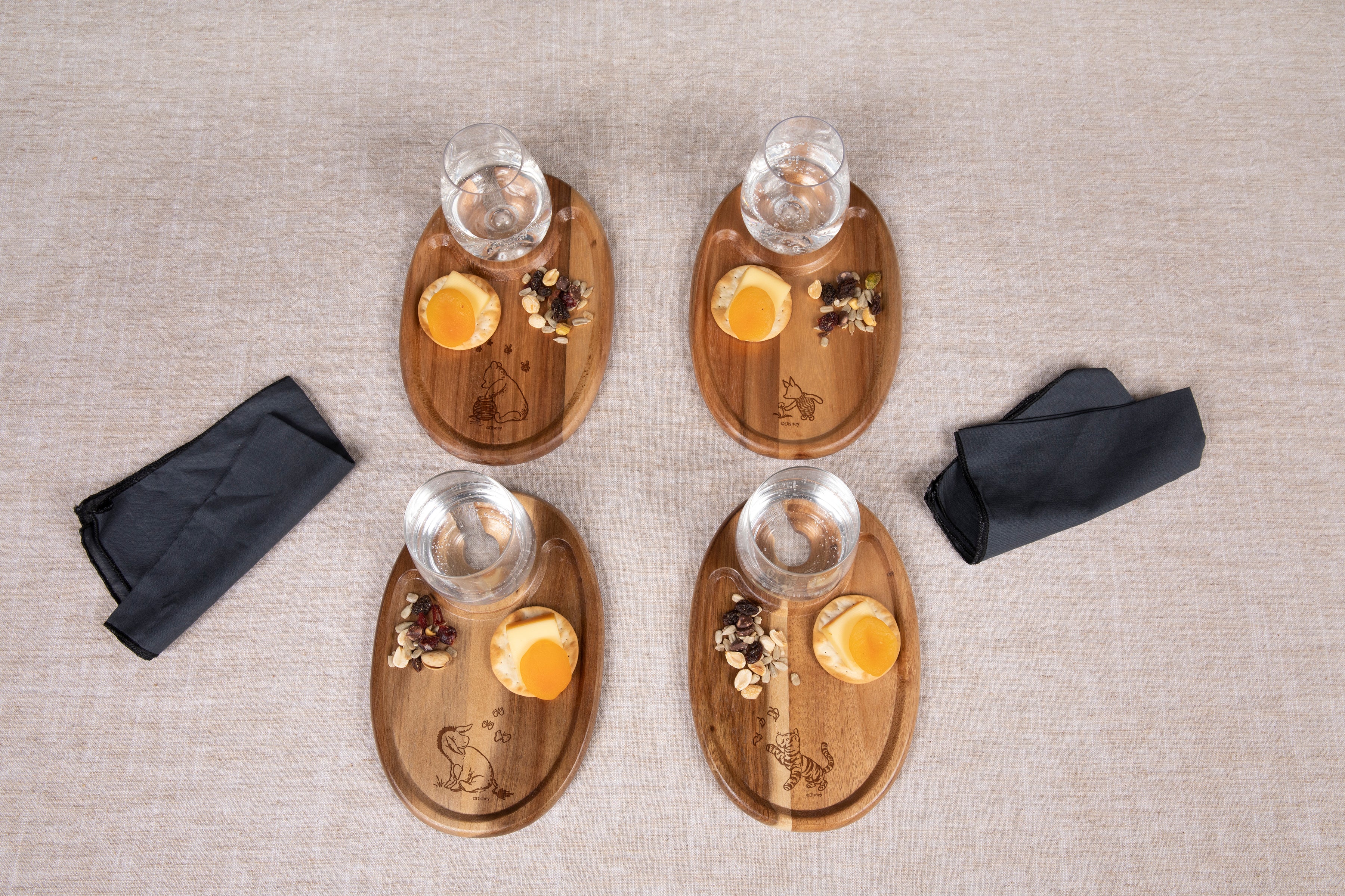 Winnie the Pooh - Wine Appetizer Plate Set Of 4