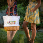 Mandalorian Grogu - Coronado Canvas and Willow Basket Tote